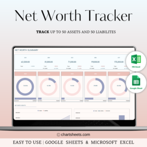 Net Worth Tracker Spreadsheet for Google Sheets and Excel