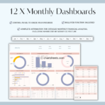 50/30/20 Annual Budget Planner Spreadsheet Template for Excel and Google Sheets