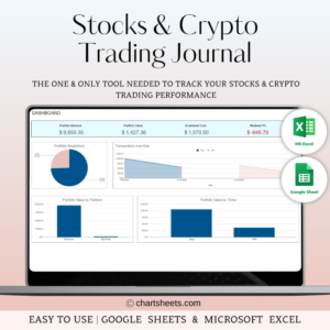 Stocks and Crypto Trading Journal in Google Sheets & Excel