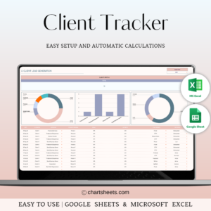 Client Tracker & Management Spreadsheet with Excel & Google Sheets