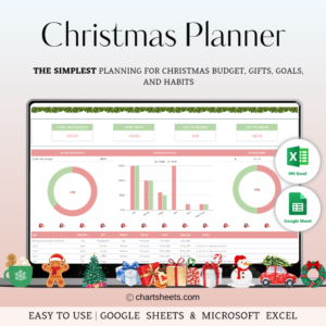 Christmas Gift Tracker Spreadsheet in Excel & Google Sheets