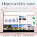 Wedding Planner Spreadsheet Template for Google Sheets & Excel