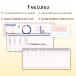 PLR Income and Expense Tracker Spreadsheet Template in Excel and Google Sheets - Resell Rights | Chartsheets.com