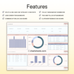 PLR Client Tracker & Management Spreadsheet Template for Excel and Google Sheets, featuring resell rights for entrepreneurs