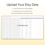 PLR Easy Bookkeeping Spreadsheet for Etsy Sellers - Excel & Google Sheets with CSV Upload - Resell Rights - Chartsheets.com