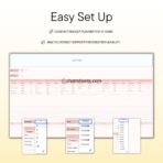 PLR Bill Calendar Spreadsheet Template for Excel and Google Sheets, Smart Bill Planner with Payment Dashboard, Resell Rights