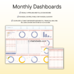 PLR 50/30/15/5 Monthly Budget Spreadsheet Template for Excel and Google Sheets - Resell Rights | Chartsheets.com