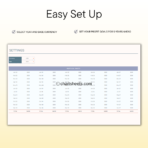 PLR Easy Bookkeeping Spreadsheet for Etsy Sellers - Excel & Google Sheets with CSV Upload - Resell Rights - Chartsheets.com