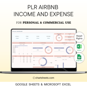 PLR Airbnb Rental Property Management Spreadsheet