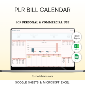 PLR Bill Calendar Spreadsheet