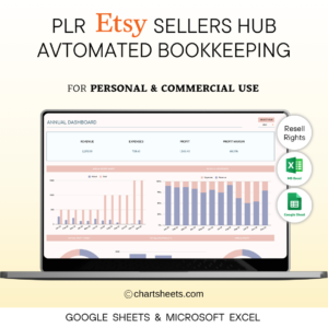 PLR Etsy Seller Bookkeeping Spreadsheet