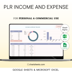 PLR Income and Expense Tracker Spreadsheet