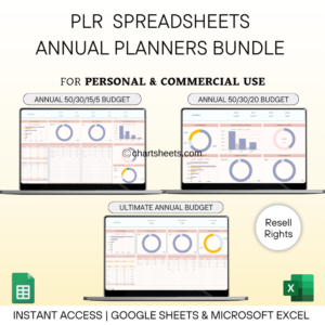 PLR Ultimate Annual Budget Planning Spreadsheet Templates