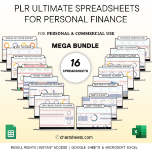 PLR Ultimate Collection of Spreadsheet Templates for Personal Finance