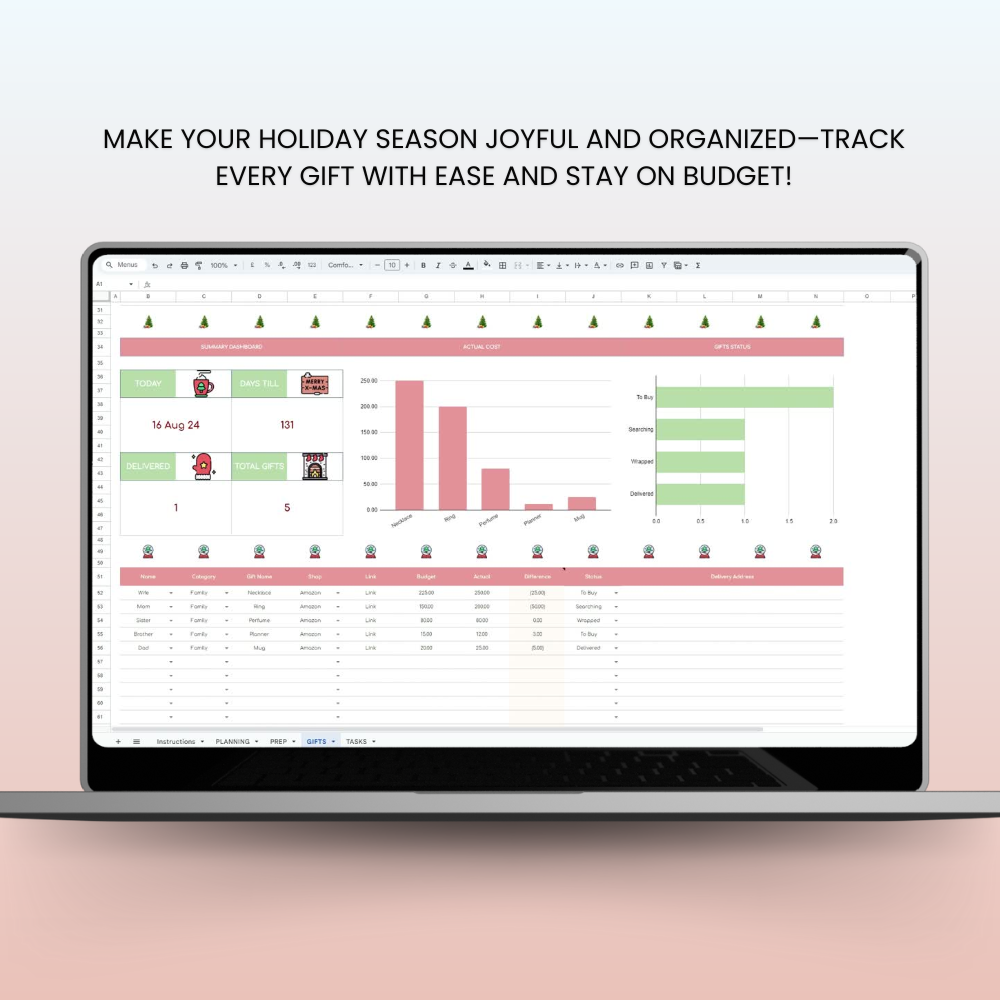 Christmas Planner Brief Overview