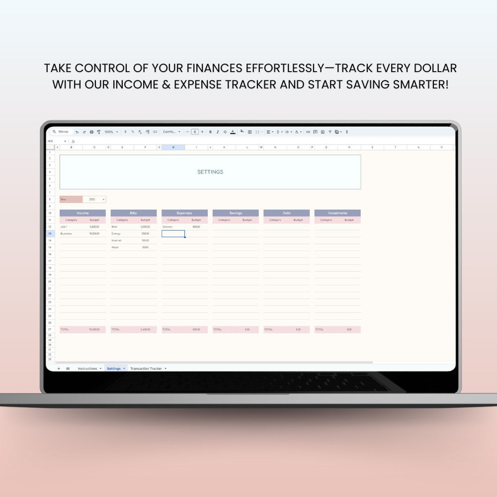 Income and Expense Tracker Brief Overview